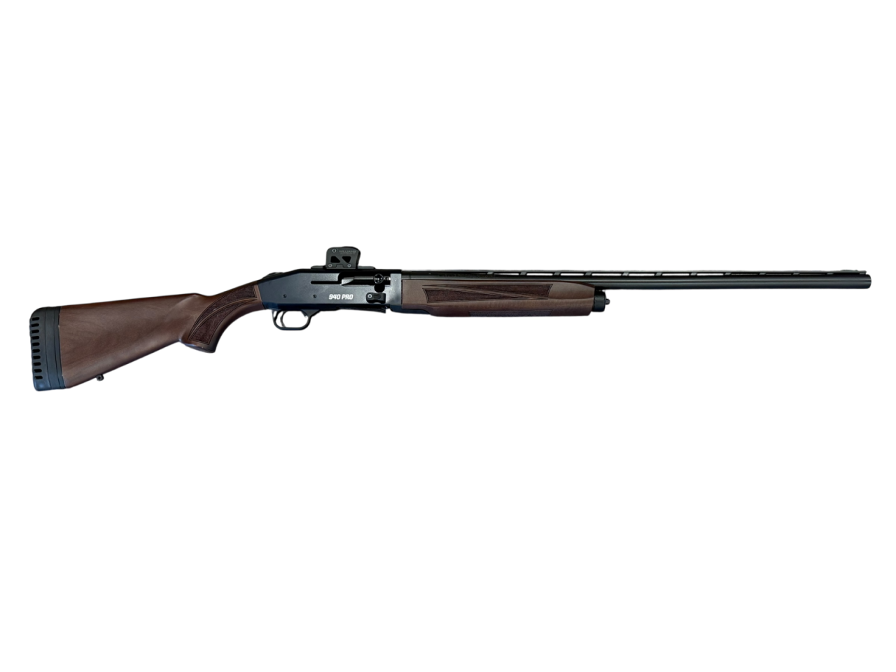 *USED* MOSSBERG 940 PRO 28" 12GA SEMI-AUTO SHOTGUN, WOOD/BLK, W/ WILLIAMS LRS RED DOT, ORIGINAL BOX/ACCYS