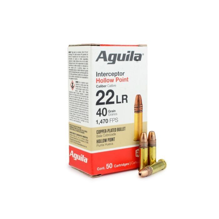 Aguila 1B222321 Special Interceptor 22 LR 40 gr Hollow Point (HP) 50 Bx/ 100 Cs
