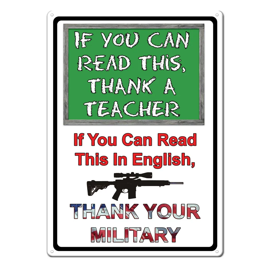 RIVERS EDGE TIN SIGN "IF YOU CAN READ THIS SIGN" 12"x17"