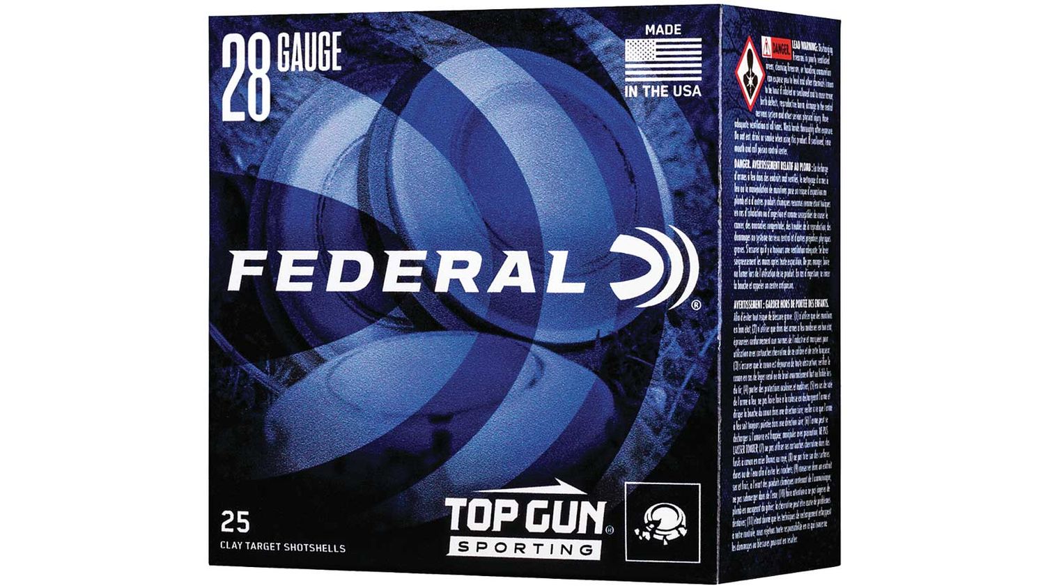 Federal TGS282175 Top Gun Sporting 28 Gauge 2.75" 3/4 oz 7.5 Shot 25 Bx/ 10 Cs