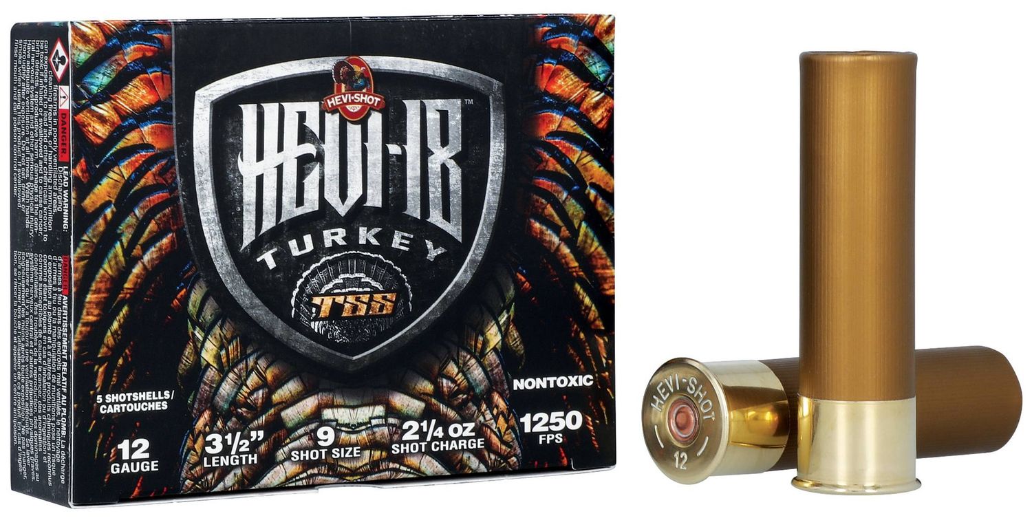 Hevishot 4509 Hevi-18 Turkey TSS 12 Gauge 3.5" 2 1/4 oz 9 Shot 5 Bx