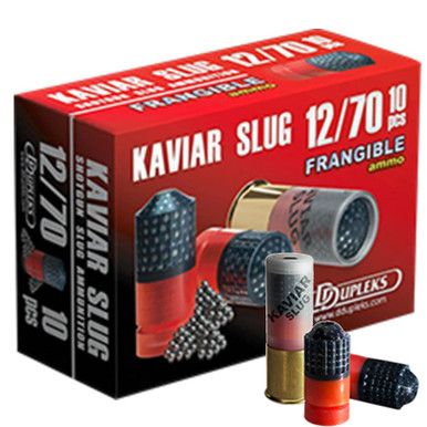 DDupleks USA 12KS29 Kaviar Slug Shotshell Reloader 12 Gauge 2.75" 1 1/16 oz Slug Shot 10 Per Box/ 25 Cs