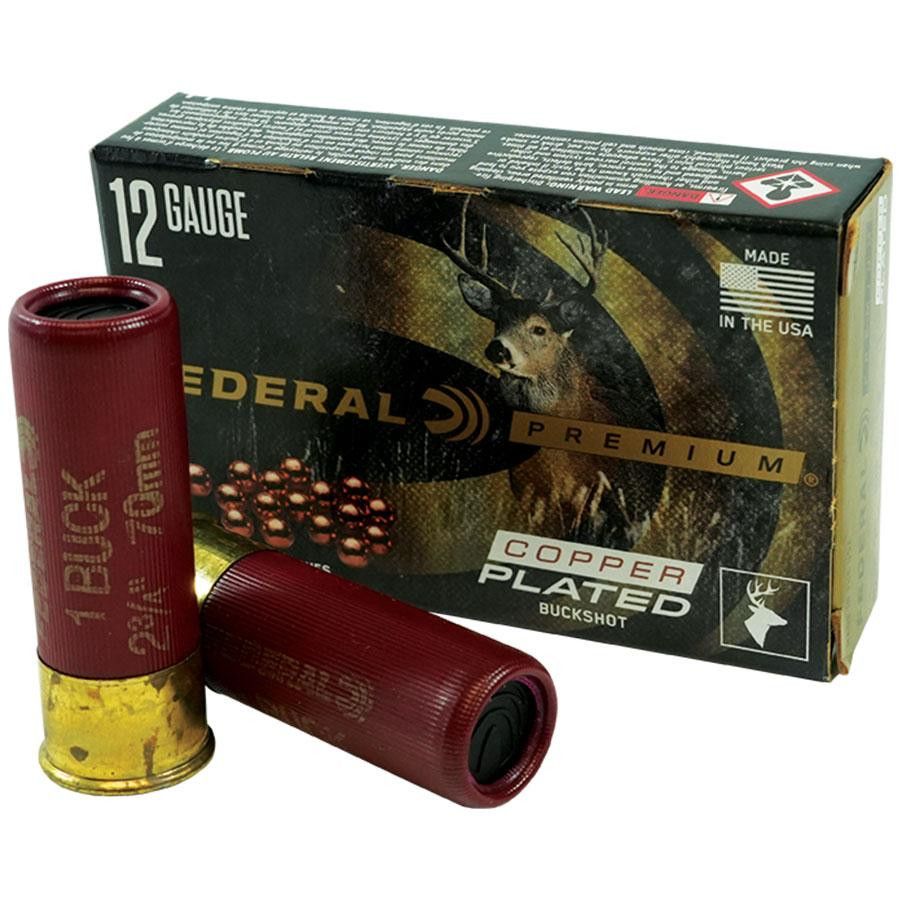 Federal P1541B Premium Max Buck 12Gauge 2.75" 1BuckShot 16Pellets 5 Per Box