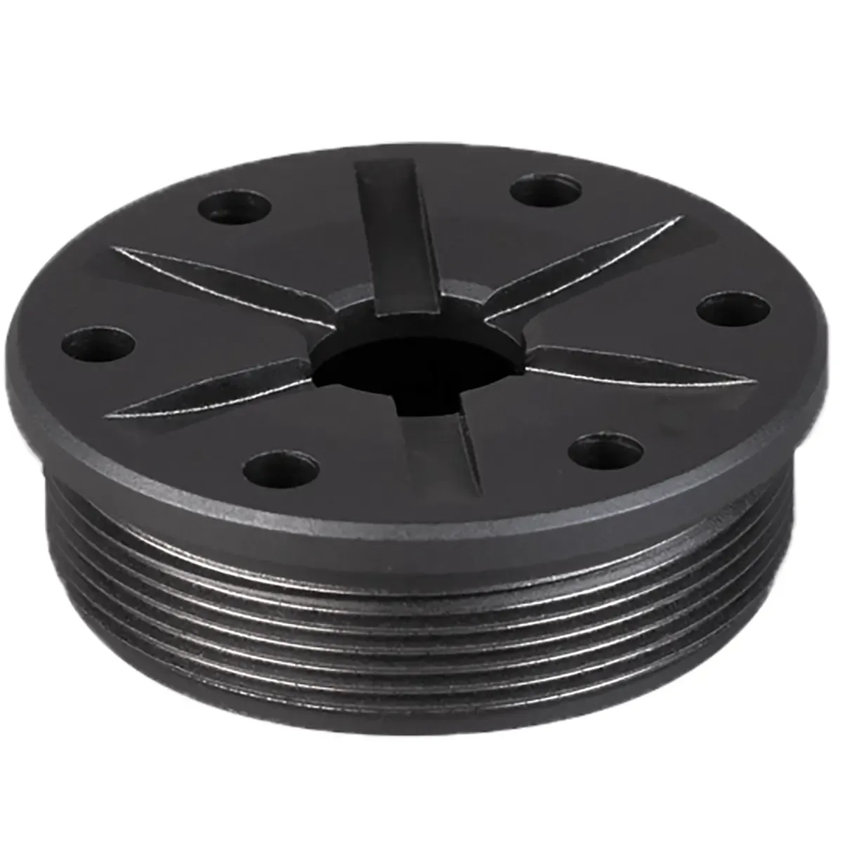 SilencerCo .224 Cal Bravo Front Cap for Omega and Hybrid - Black