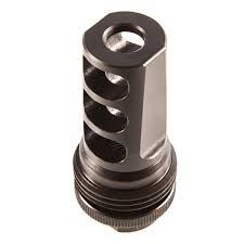 SilencerCo AC858 ASR  338 Cal Muzzle Brake 3/4"-24 tpi Black Steel