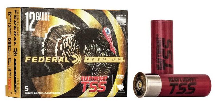 Federal PTSSX193F9 Premium Heavyweight TSS 12 Gauge 3" 1 3/4 oz 9 Shot 5 Bx/ 10 Cs