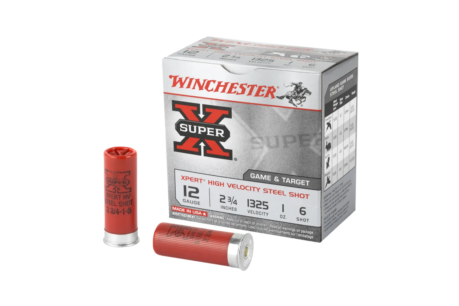 Winchester Ammo WE12GT6 Super X Xpert High Velocity 12 Gauge 2.75" 1 oz 6 Shot 25 Bx/ 10 Cs