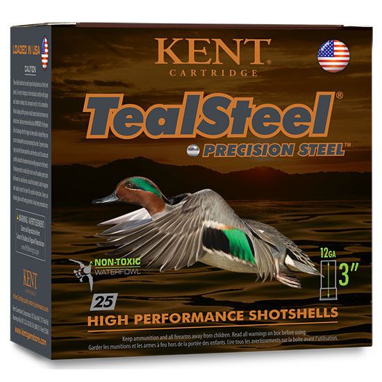 Kent Cartridge KTS203286 Teal Steel Waterfowl 20 Gauge 3" 1 oz 6 Shot 25 Bx/ 10 Cs