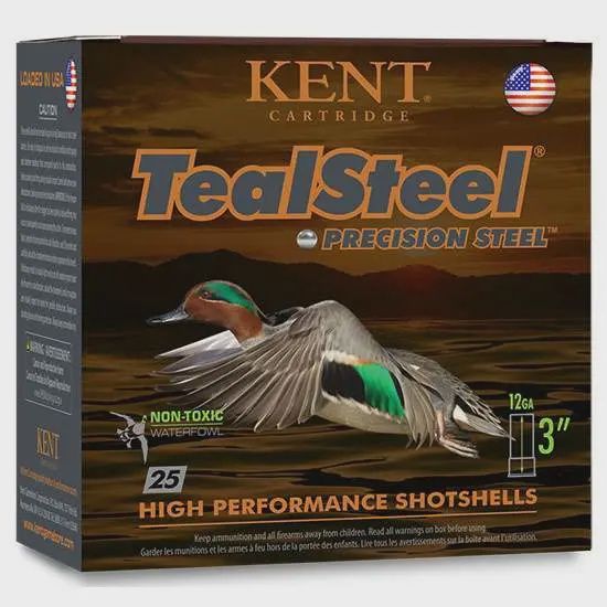 Kent Cartridge KTS203286 Teal Steel Waterfowl 20 Gauge 3" 1 oz 6 Shot 25 Bx/ 10 Cs