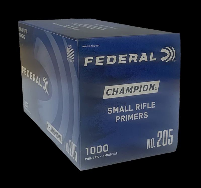 Federal 205 Champion  Small Rifle Primers 1000 total packed 10 boxes of 100