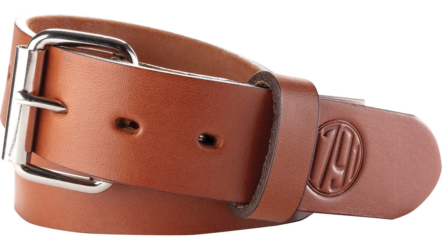 1791 Gunleather BLT013640CBRA Gun Belt 01 36"-40" Leather Classic Brown