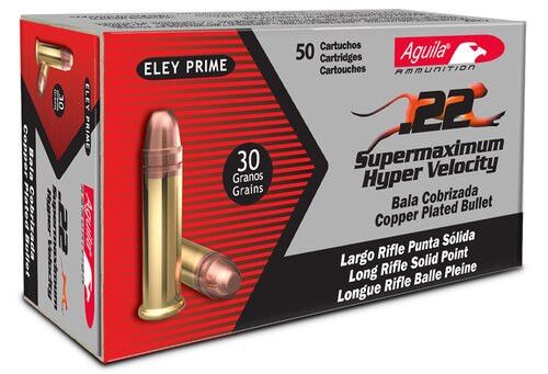 Aguila 1B222298 Special Supermaximum 22 LR 30 gr Solid Point 50 Bx/ 100 Cs