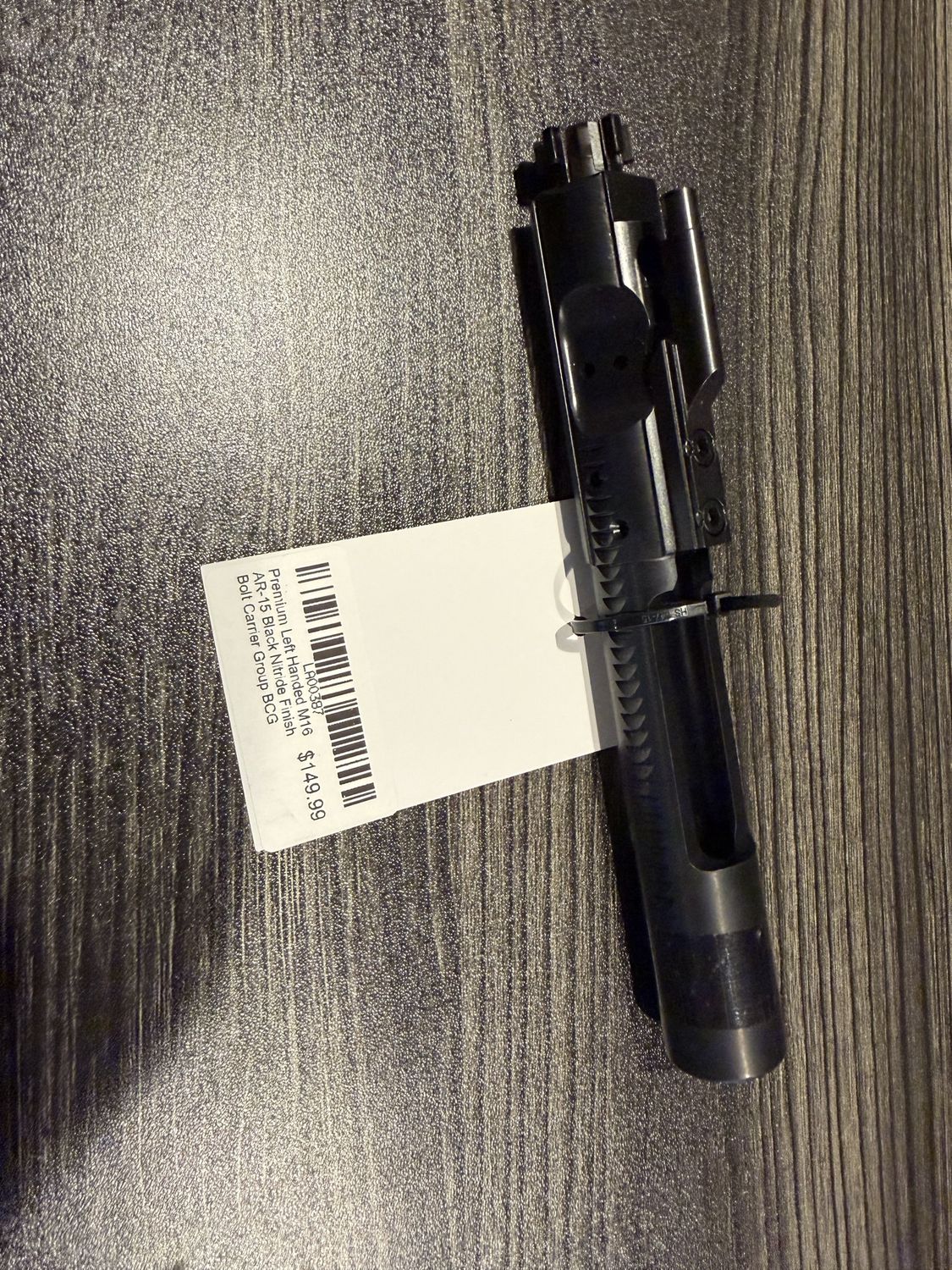 Premium Left Handed M16 AR-15 Black Nitride Finish Bolt Carrier Group BCG