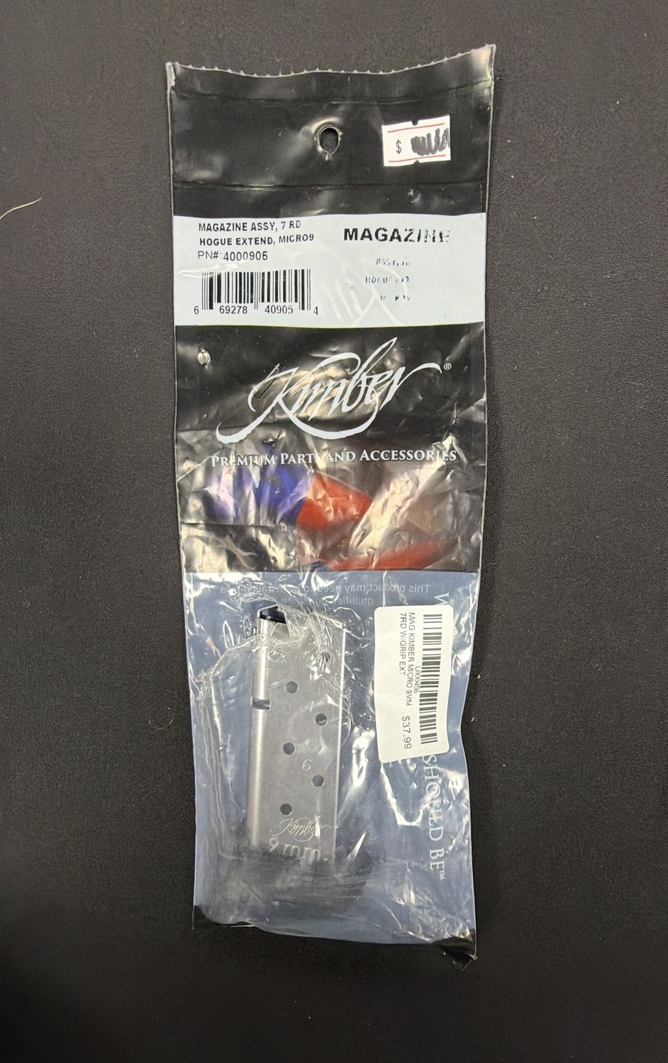 MAG KIMBER MICRO 9MM 7RD W/GRIP EXT