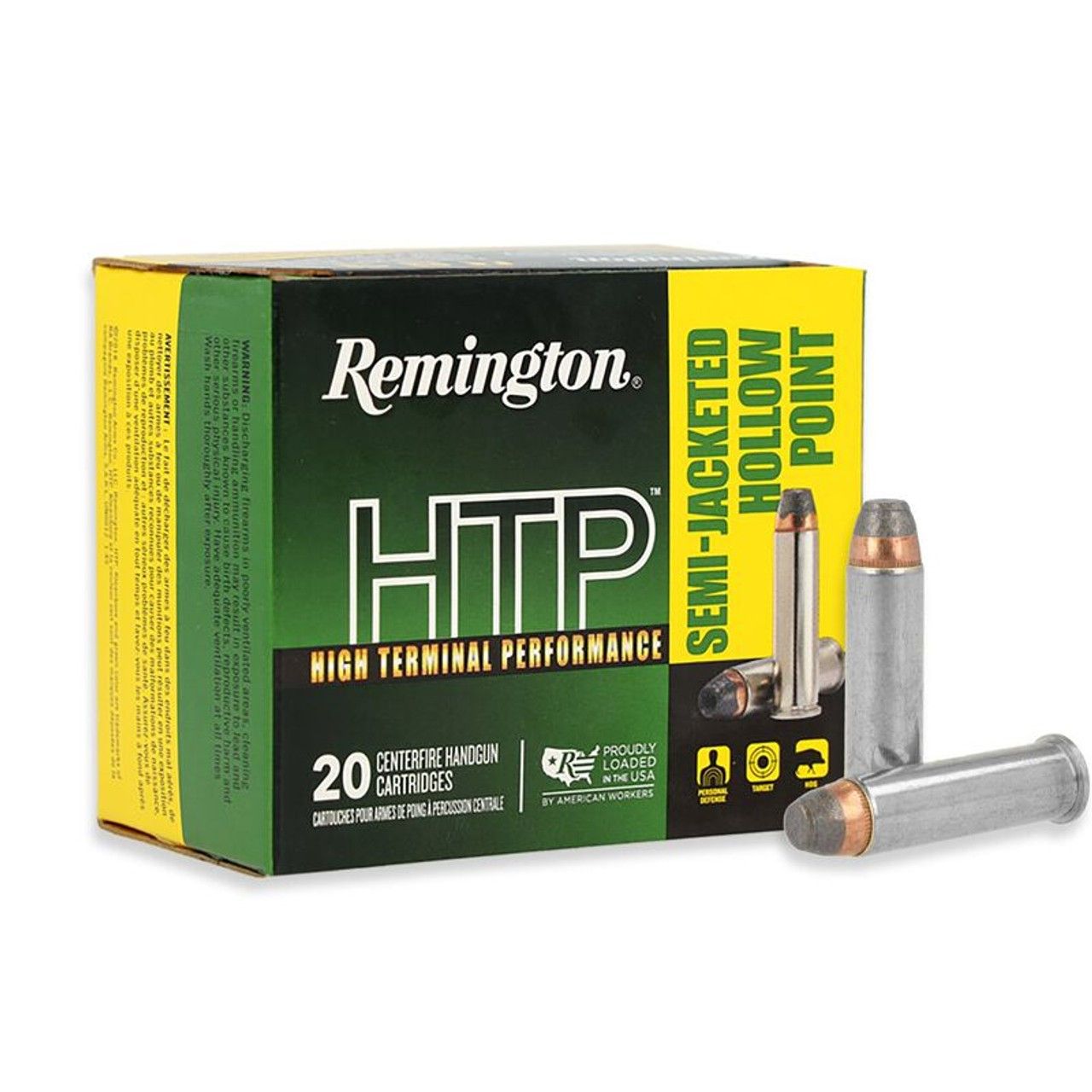 Remington Ammunition RTP357M1A HTP  357 Mag 125 gr Semi-Jacketed Hollow Point (SJHP) 20 Bx/ 25 Cs