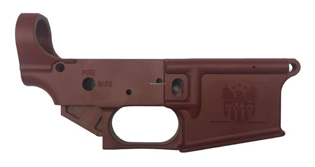 FMK AR1 EXTREME STRIPPED AR15 LOWER POLY BRICK RED