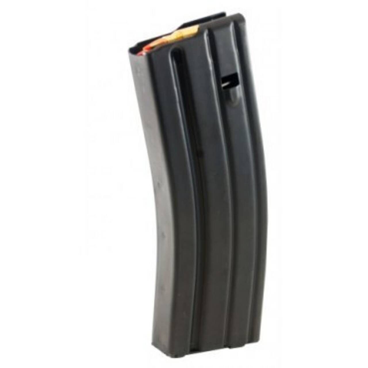 SHK 30rd AR15 5.56 Magazine, Grey Anti-Tilt Follower, Black, Steel