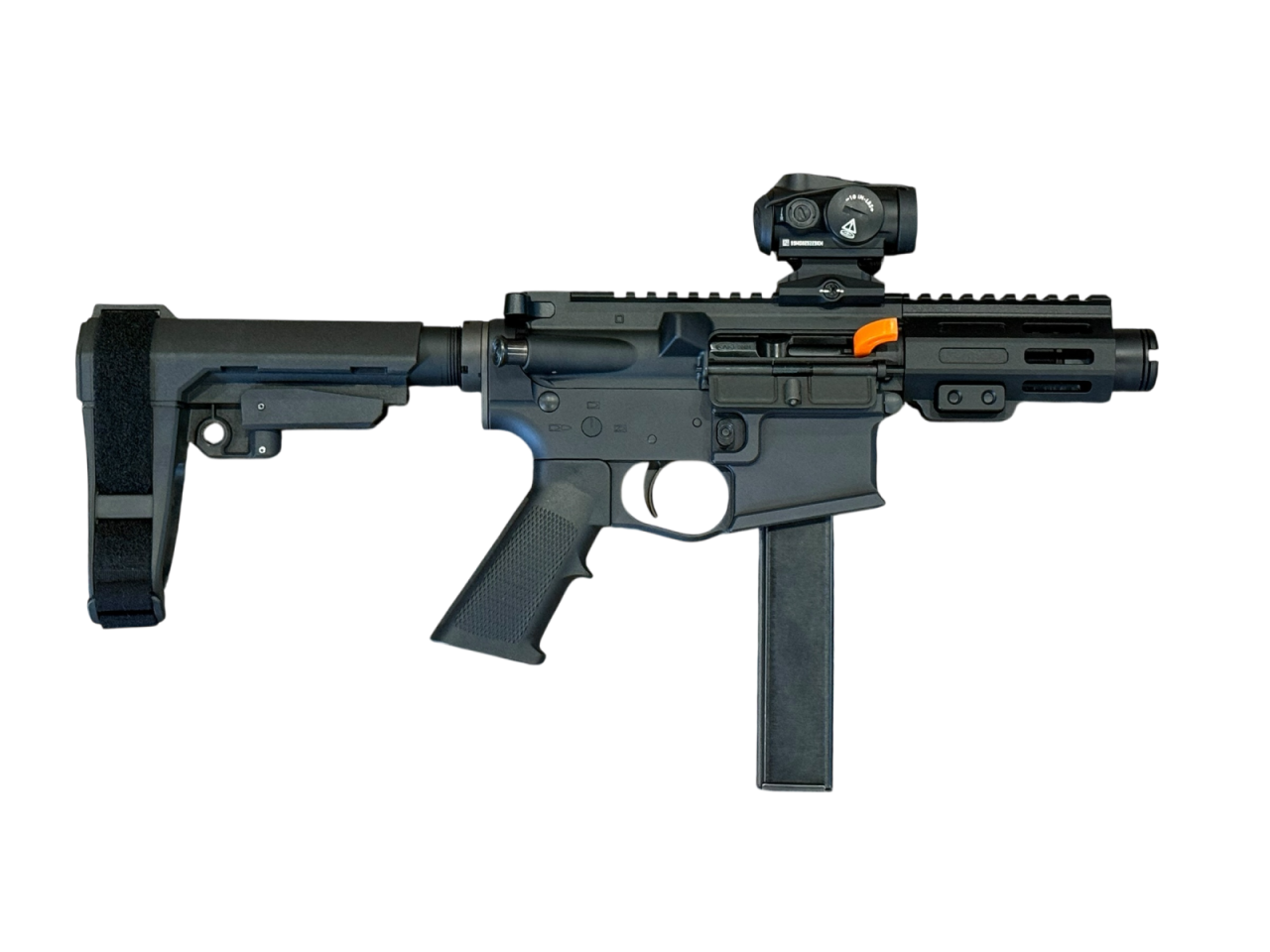 *USED* KAK K15 4" 9MM AR9 PISTOL, BLK, W/ 1 MAG, ROMEO 5 RED DOT