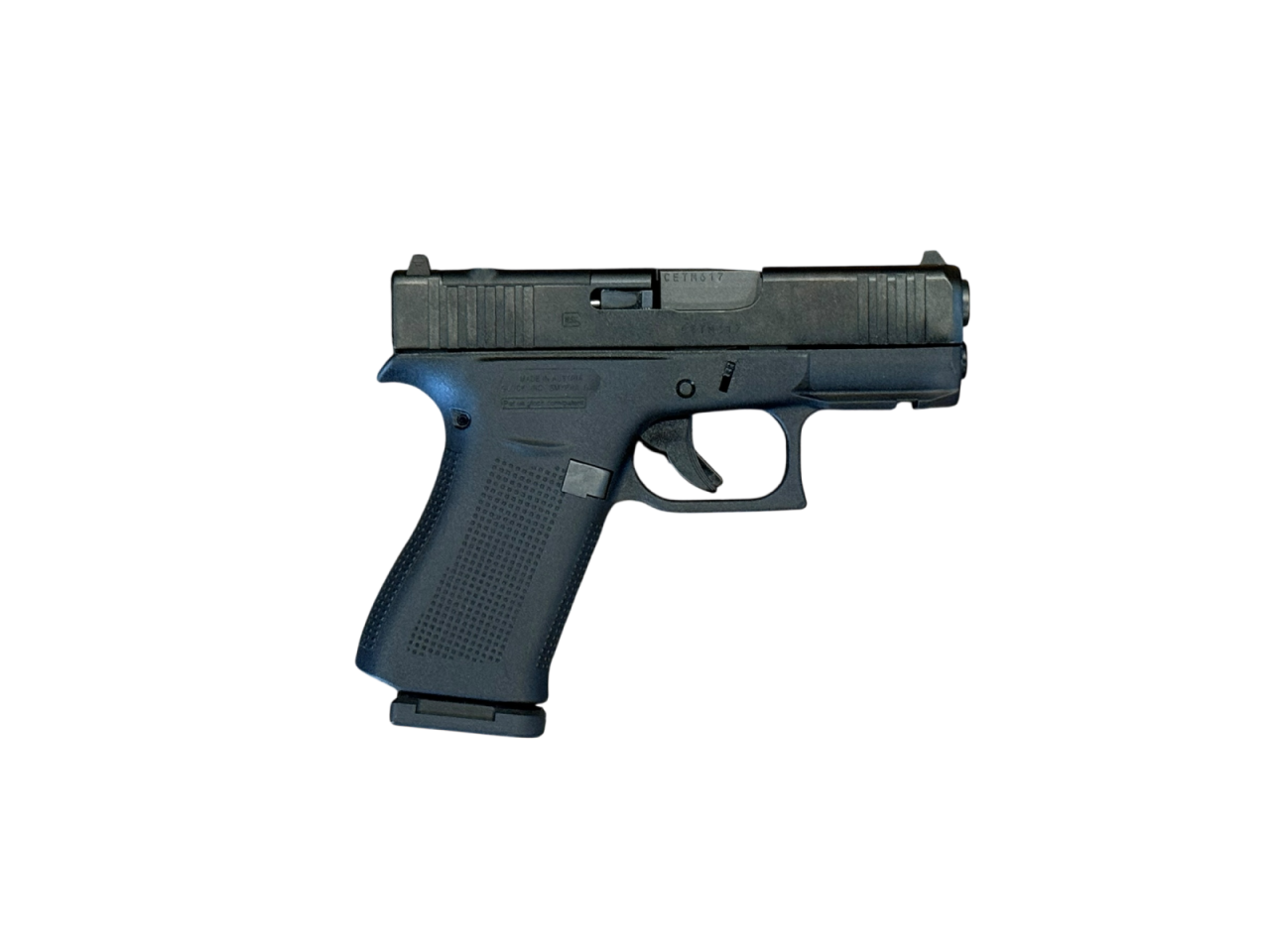 *USED* GLOCK 43XFRMOS 3.5" 9MM PISTOL, BLK, W/ 2 SHIELD MAGS &amp; RELEASE, 1 ORIG. MAG, ORIGINAL CASE/ACCYS