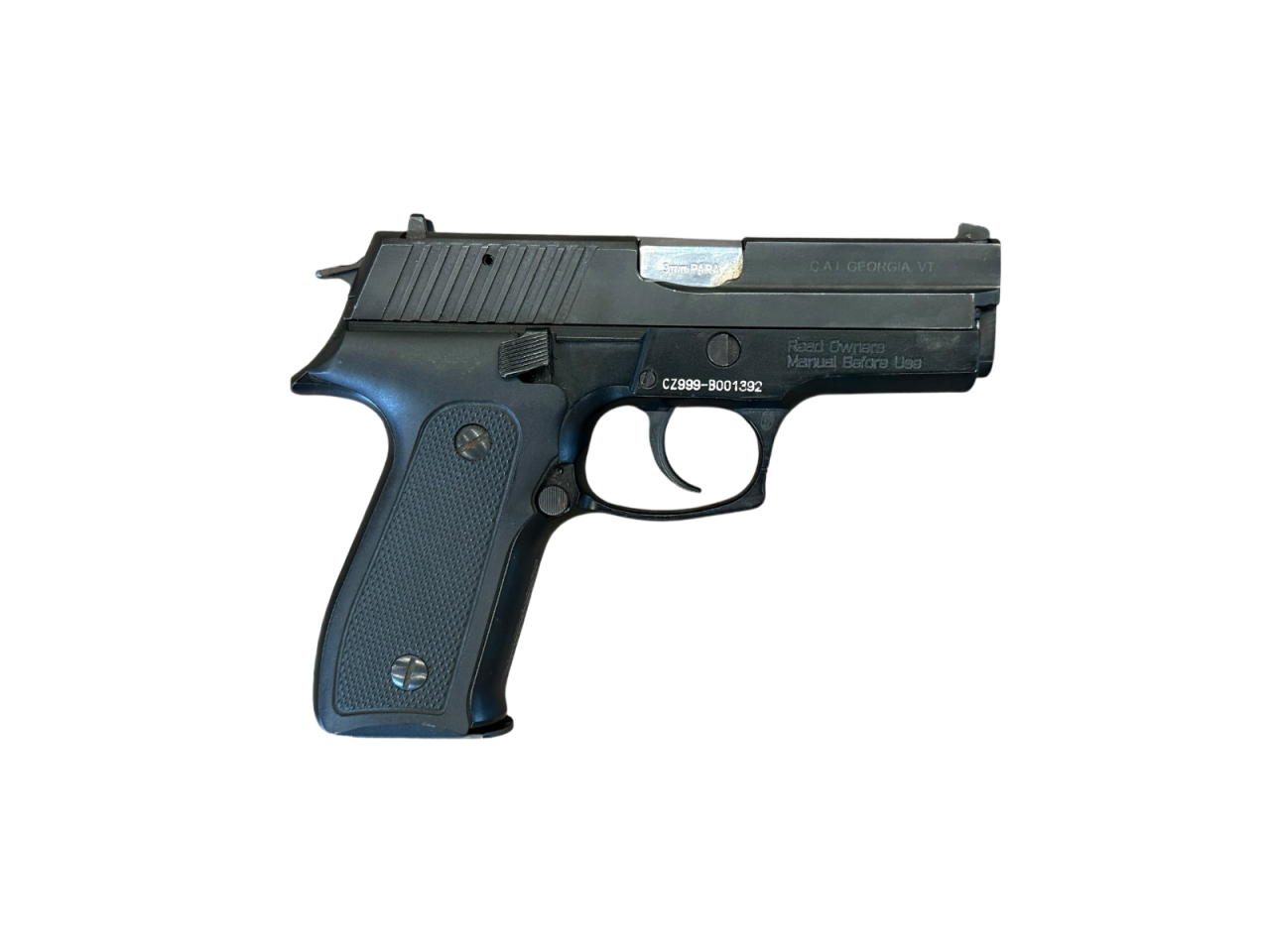 *USED* ZASTAVA CZ 999 COMPACT 3.75" 9MM PISTOL, BLK, W/ 2 MAGS, ORIGINAL CASE