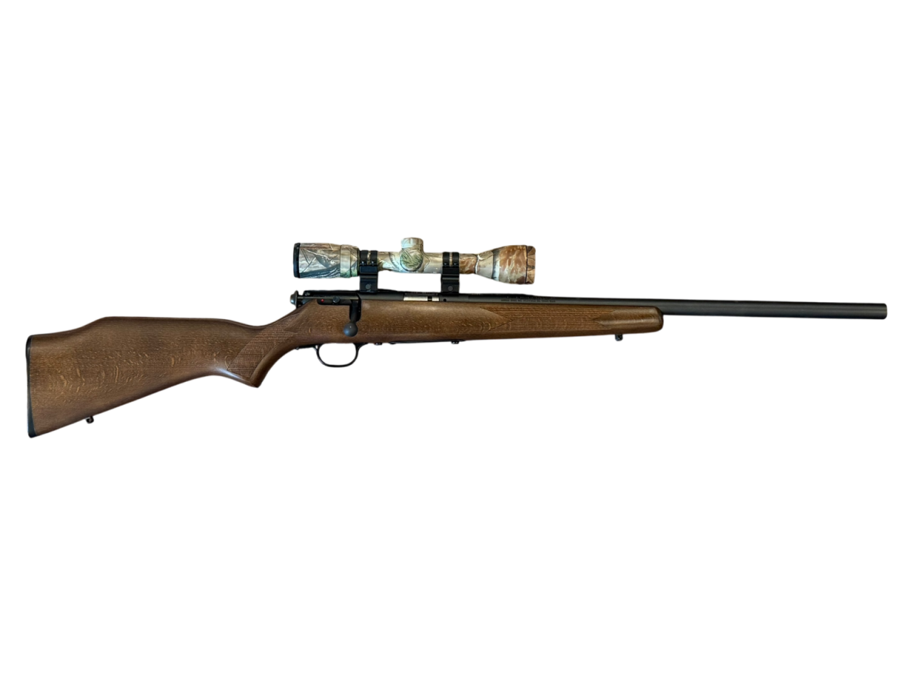 *USED* SAVAGE 93R17 21" 17HMR BOLT ACTION RIFLE, WOOD/BLK, W/ NO MAG, 3-9x40 SCOPE