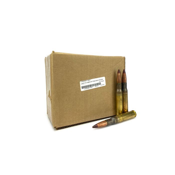 LAKE CITY M17 50BMG BROWN TIP TRACER, 50RD CASE