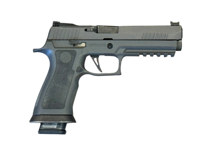 *USED* SIG SAUER P320 XFIVE 5" 9MM PISTOL, GRY, W/ 6 MAGS, ORIGINAL CASE/ACCYS