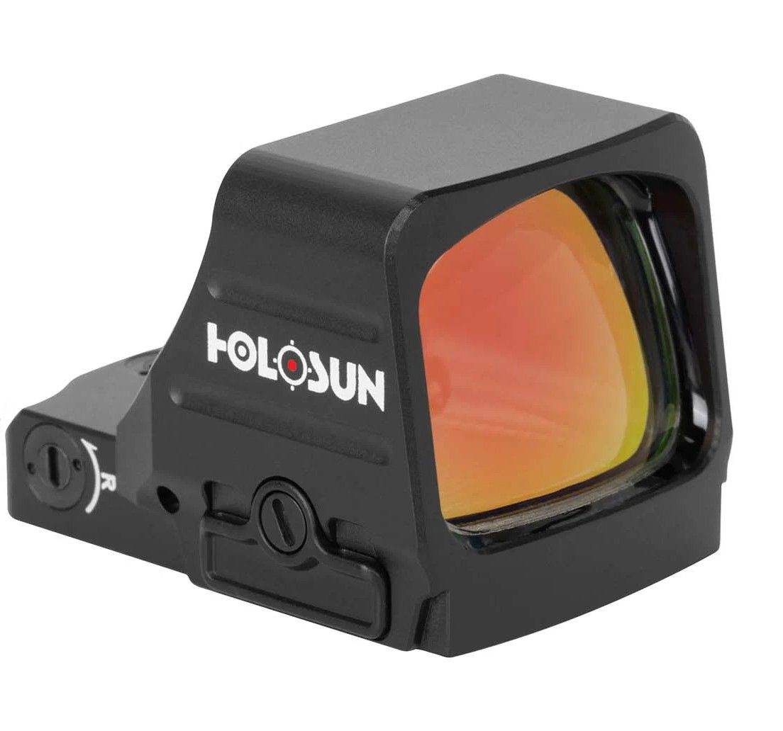 Holosun 407 Red 6MOA Dot Large Open Lens Shake Awake 7075 Aluminum Miniature Pistol Reflex Sight, 810047074489, HS407COMP-RD6