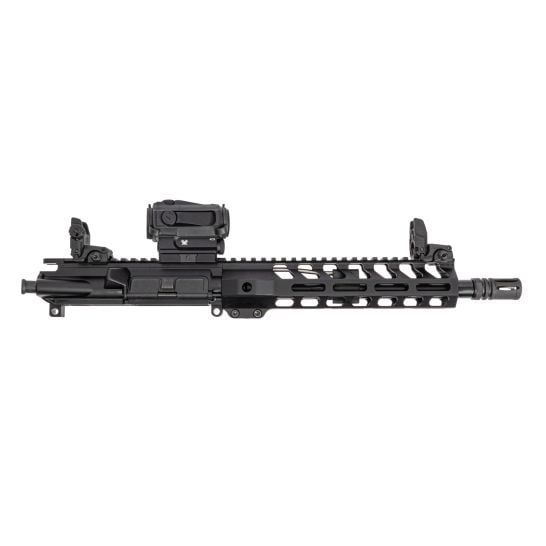 PSA 10.5" Pistol-Length 300AAC Blackout Nitride 9" Lightweight M-Lok Upper No BCG or CH, With MBUS Sight Set &amp; Vortex Sparc, 51655227860