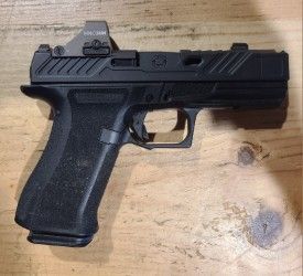 *USED* SHADOW SYSTEMS CR920XP 3.25" 9MM PISTOL, BLK, W/ 6 MAGS, 407K FDE, ORIGINAL SOFT CASE