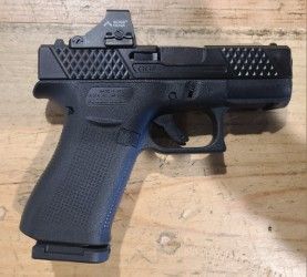 *CONS* GLOCK 43X 3.25" 9MM PISTOL W/ HS507K GREEN DOT, GGP SLIDE, BLK