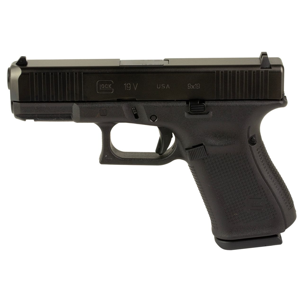 Glock 19 V Series Gen3 4.02″ 9mm 15rd Fixed Sights – Black, 764503069369, UV1950203