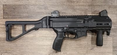 *USED* CZ-USA CZ SCORPION 3+ 4.2" 9MM SBR, BLK, COMES W/ 4 MAGS, TRI LUG, B&amp;T STOCK, VERT GRIP