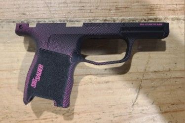 VA CUSTOMS P365 PINK AND BLACK LASER/CERA GRIP MODULE, MS