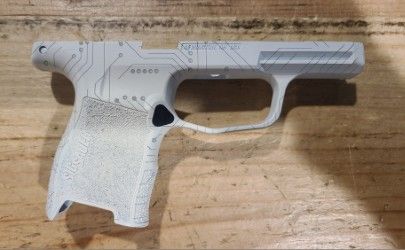 VA CUSTOMS P365 WHITE COMPUTER CHIP LASER/CERA GRIP MODULE, NMS