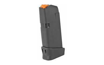 GLOCK, OEM Magazine, 9MM, 12 Rounds, For GLOCK 26, Orange Follower, Gen5, Black, 764503035876, 47702
