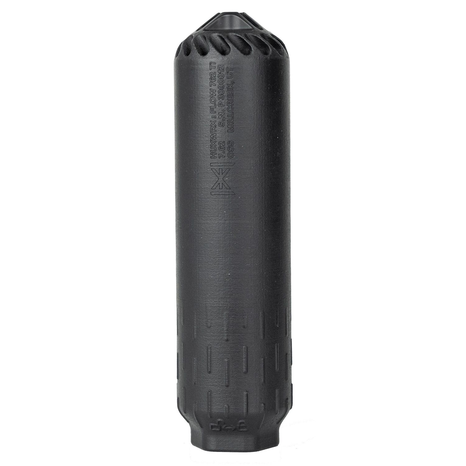 HUXWRX FLOW 7.62 TI Suppressor w/ Muzzle Brake, Black, 706433763870, 2748