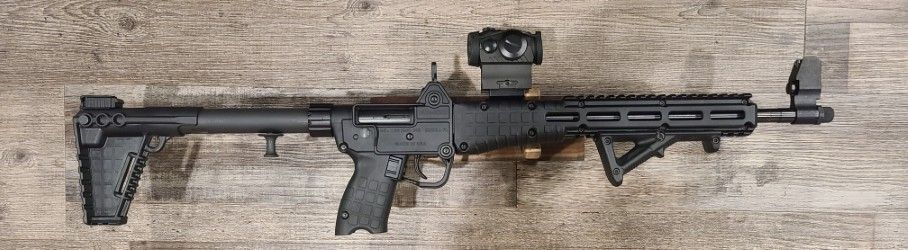 *CONS* KELTEC SUB 2000 16" 9MM SEMI-AUTO RIFLE, BLK, COMES W/ OPTIC, NO MAG, NO BOX