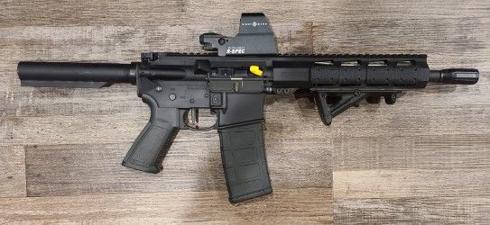 *USED* RUGER AR-556 10.5" 5.56MM SEMI-AUTO PISTOL, BLK, COMES W/ 1 MAG, RED DOT, NO BOX