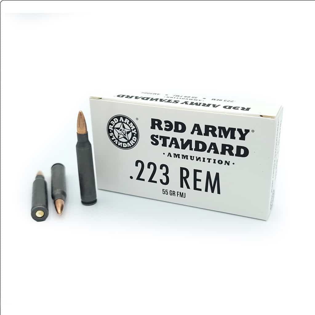 Red Army Standard Rifle 223 Remington 55Gr FMJ Rifle Ammo - 20 Rounds, 787450579842