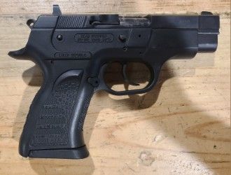 *USED* BRNO ALFA/PW ARMS ALFA DEFENDER 9MM SEMI-AUTO PISTOL, BLK, COMES W/ 2 MAGS, NO BOX