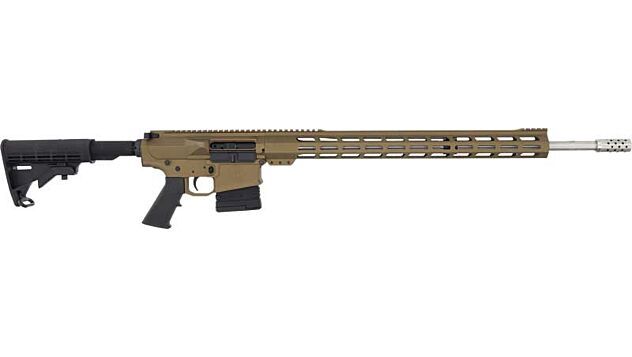 GLFA AR10 RIFLE 243 WIN 24" S/S BBL 5-SHOT BRONZE 638457792553