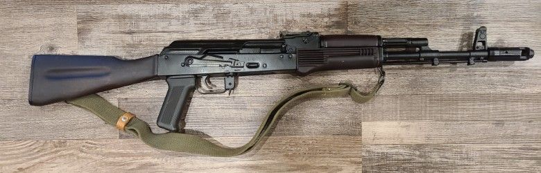 *CONS* ITM ARMS CO. AK-74 5.45 SEMI-AUTO RIFLE, BLK/PLM, COMES W/ 3 MAGS, NO BOX