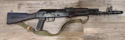*CONS* ITM ARMS CO. AK-74 5.45 SEMI-AUTO RIFLE, BLK/PLM, COMES W/ 3 MAGS, NO BOX