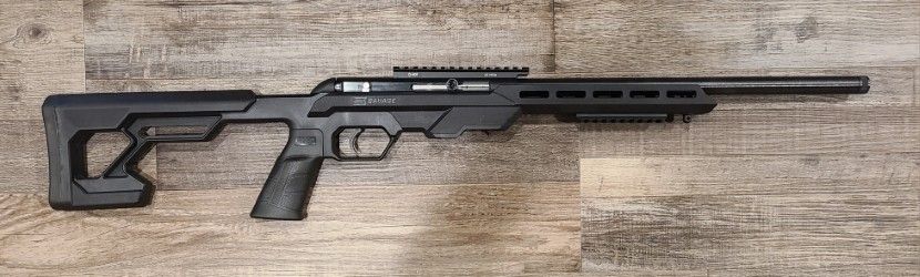 *USED* SAVAGE 64 PRECISION .22LR RIFLE, BLK, COMES W/ 4 MAGS, SPEED LOADERS, NO BOX