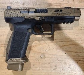 *USED* CANIK TTI COMBAT 9MM PISTOL, BLK/BRZ, COMES W/ 2 MAGS, ORIGINAL CASE/ACCYS
