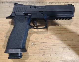 *USED* SIG SAUER P320 X-FIVE LEGION 9MM PISTOL, BLK/GRY, COMES W/ 2 MAGS, ORIGINAL CASE
