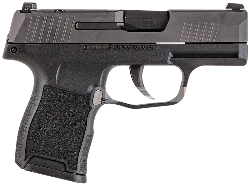 SIG SAUER P365-380, 3.1" 380ACP PISTOL, 2/10RD, BLK, 798681640157, 365-380-BSS