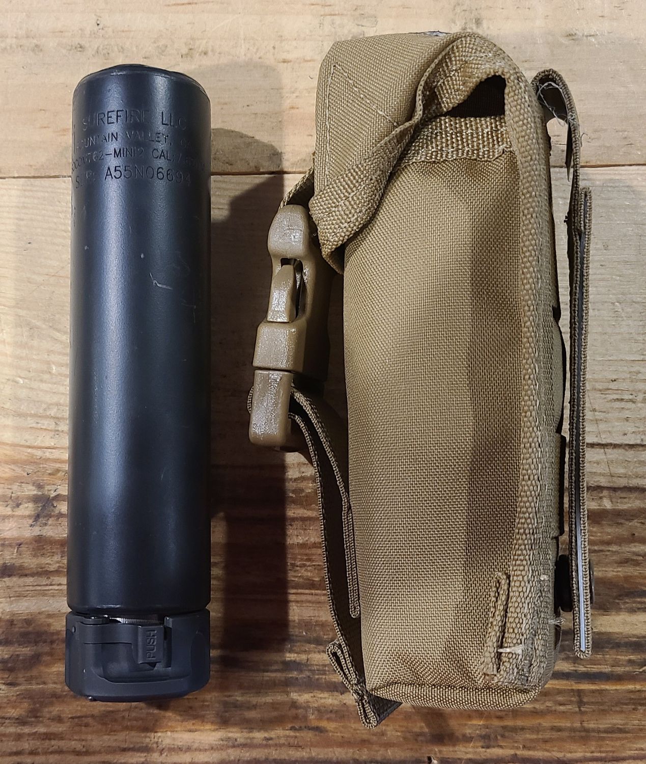 *USED* SUREFIRE SOCOM762-MINI2 .30CAL SUPPRESSOR, BLK, COMES W/ ORIGINAL BOX/ACCYS