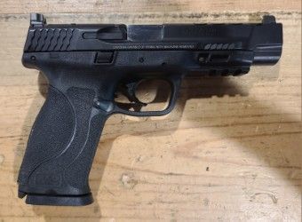 *USED* SMITH &amp; WESSON M&amp;P9 2.0 PERFORMANCE CENTER 5" 9MM PISTOL, BLK, COMES W/ 1 MAG, NO BOX